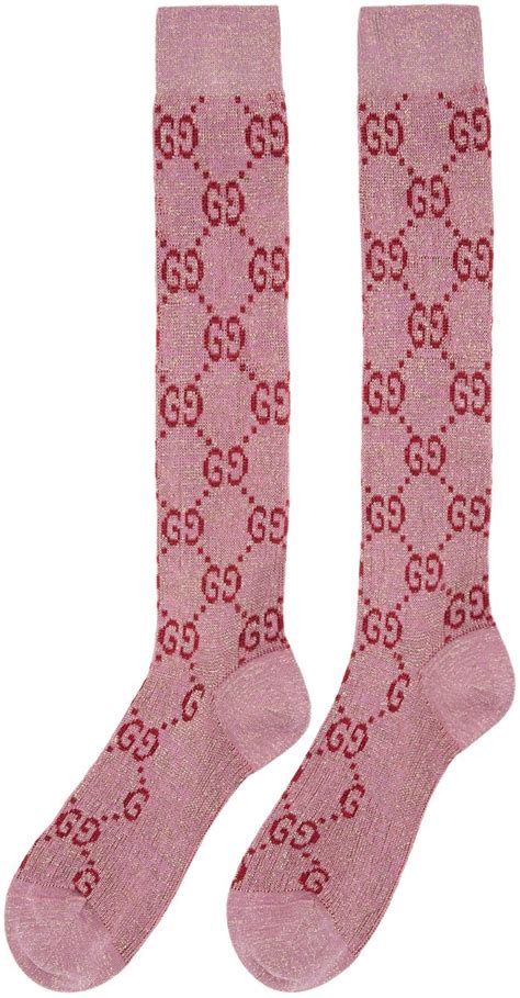 pink gucci socks cheap|farfetch Gucci pink socks.